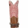 Durango LIL' Little Kid Tan Lacey Western Boot, TAN/PINK, ME, Size 13.5 BT287